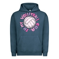 Pigment Midnight Navy in my volleyball era Urban Hoodie - MaliasSmallBusiness