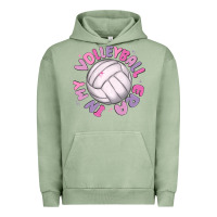 Pigment Oil Green in my volleyball era Urban Hoodie - MaliasSmallBusiness