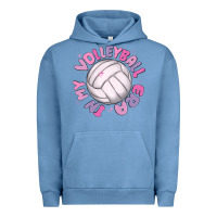 Pigment Pebble Blue in my volleyball era Urban Hoodie - MaliasSmallBusiness