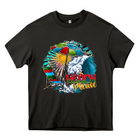 Asphalt beach please Heavy Core Tee - CowhideDigitalArt