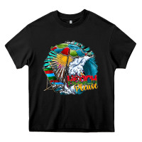 Black beach please Heavy Core Tee - CowhideDigitalArt