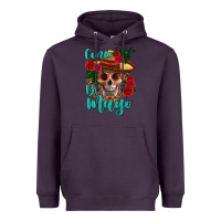 Plum cinco de mayo skull Heavyweight Hoodie - HRA Design Shop