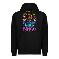 Black bingo Premium Hoodie - MaliasSmallBusiness