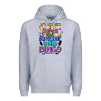 Heather Grey bingo Premium Hoodie - MaliasSmallBusiness