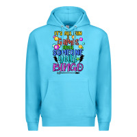 Ocean Blue bingo Premium Hoodie - MaliasSmallBusiness