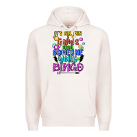 Pale Pink bingo Premium Hoodie - MaliasSmallBusiness