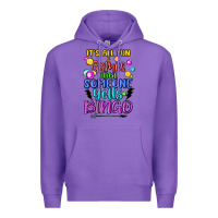 Purple bingo Premium Hoodie - MaliasSmallBusiness