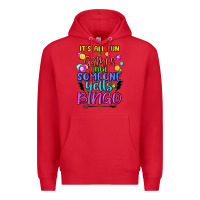 Red bingo Premium Hoodie - MaliasSmallBusiness