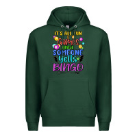 Sports Green bingo Premium Hoodie - MaliasSmallBusiness