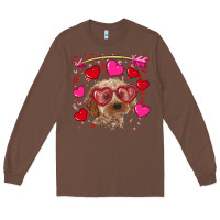 Chestnut Valentine's day cockapoo Long Sleeve Tee - RanaPortraitStore