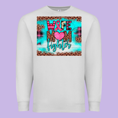 Wife Mom Fighter Tumbler Premium Sweatshirt Designed By Jahusdesignshop