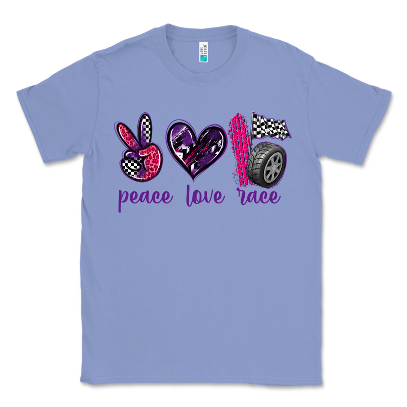 Peace Love Race Classic Tee by texasbilliewilder | Teevron