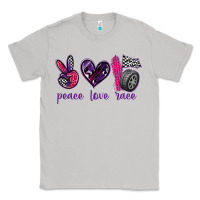 Moon Dust peace love race Classic Tee - texasbilliewilder
