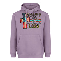 Lavender blessed İs the nation whose god is the lord Heavyweight Hoodie - CowhideDigitalArt