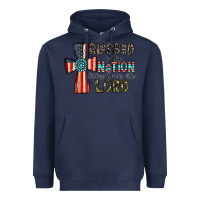 Navy blessed İs the nation whose god is the lord Heavyweight Hoodie - CowhideDigitalArt
