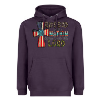 Plum blessed İs the nation whose god is the lord Heavyweight Hoodie - CowhideDigitalArt