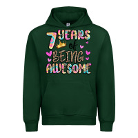 Forest Green 7 years of being awesome Urban Hoodie - MaliasSmallBusiness