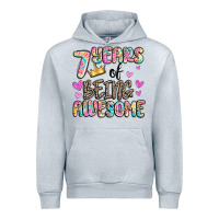 Heather Grey 7 years of being awesome Urban Hoodie - MaliasSmallBusiness