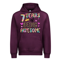 Mauve Wine 7 years of being awesome Urban Hoodie - MaliasSmallBusiness