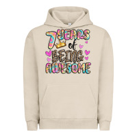 Pigment French Oak 7 years of being awesome Urban Hoodie - MaliasSmallBusiness