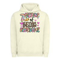 Pigment Pistachio 7 years of being awesome Urban Hoodie - MaliasSmallBusiness