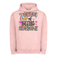Pigment Salmon 7 years of being awesome Urban Hoodie - MaliasSmallBusiness
