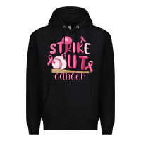 Black strike out cancer baseball Premium Hoodie - MaliasSmallBusiness