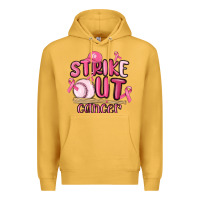 Mustard strike out cancer baseball Premium Hoodie - MaliasSmallBusiness