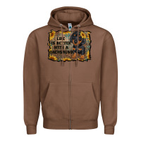 Chestnut life is better with a dachshund Zipper Hoodie - RanaPortraitStore