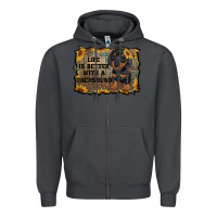 Smoke life is better with a dachshund Zipper Hoodie - RanaPortraitStore