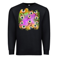 Black eyes leopard halloween patch Premium Sweatshirt - BundleAndBundleShop