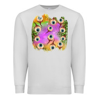 Dove Grey eyes leopard halloween patch Premium Sweatshirt - BundleAndBundleShop