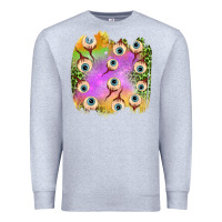 Heather Grey eyes leopard halloween patch Premium Sweatshirt - BundleAndBundleShop