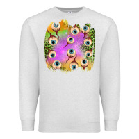 Oatmeal Heather eyes leopard halloween patch Premium Sweatshirt - BundleAndBundleShop