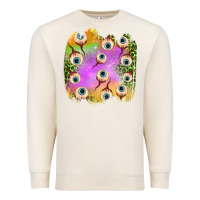 Sandshell eyes leopard halloween patch Premium Sweatshirt - BundleAndBundleShop
