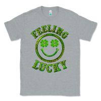 Heather Grey feeling lucky with leopard Classic Tee - RanaPortraitStore