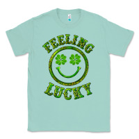 Seafoam feeling lucky with leopard Classic Tee - RanaPortraitStore