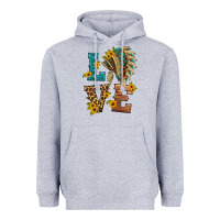 Love Indian Headdress Heavyweight Hoodie | Teevron