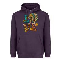 Plum love indian headdress Heavyweight Hoodie - HRA Design Shop