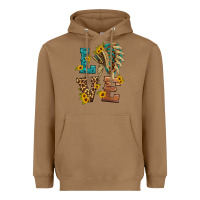 Toasted Coconut love indian headdress Heavyweight Hoodie - HRA Design Shop