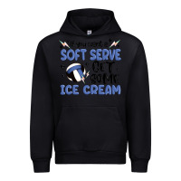 Black if you want a soft serve get some ice cream Urban Hoodie - MaliasSmallBusiness