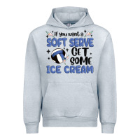 Heather Grey if you want a soft serve get some ice cream Urban Hoodie - MaliasSmallBusiness