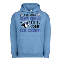 Pigment Pebble Blue if you want a soft serve get some ice cream Urban Hoodie - MaliasSmallBusiness