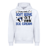 White if you want a soft serve get some ice cream Urban Hoodie - MaliasSmallBusiness