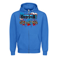 True Royal baseball grandma with leopard Zipper Hoodie - Zillion Design Studio
