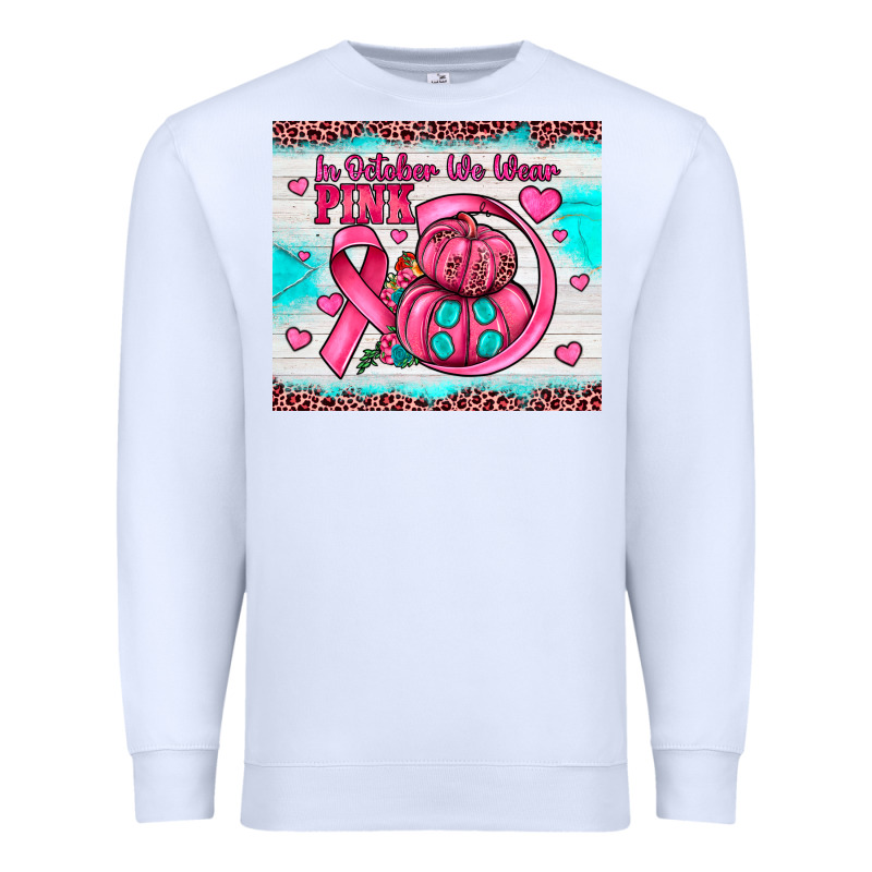 In October We Wear Pink Premium Sweatshirt by JahusDesignShop | Teevron