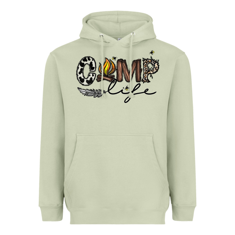 Camp Life Heavyweight Hoodie by CowhideDigitalArt | Teevron