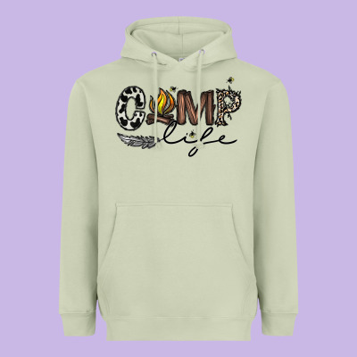 Camp Life Heavyweight Hoodie Designed By Cowhidedigitalart