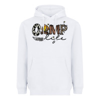 White camp life Heavyweight Hoodie - CowhideDigitalArt