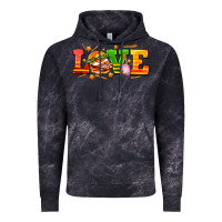 Cloud Black love with hamburger Vintage Hoodie - AdoDesignShop